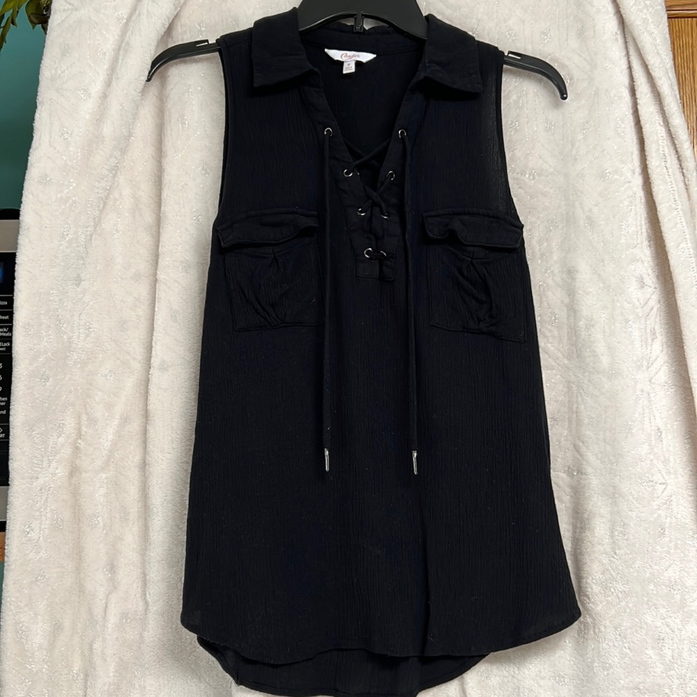 Black Tank Blouse